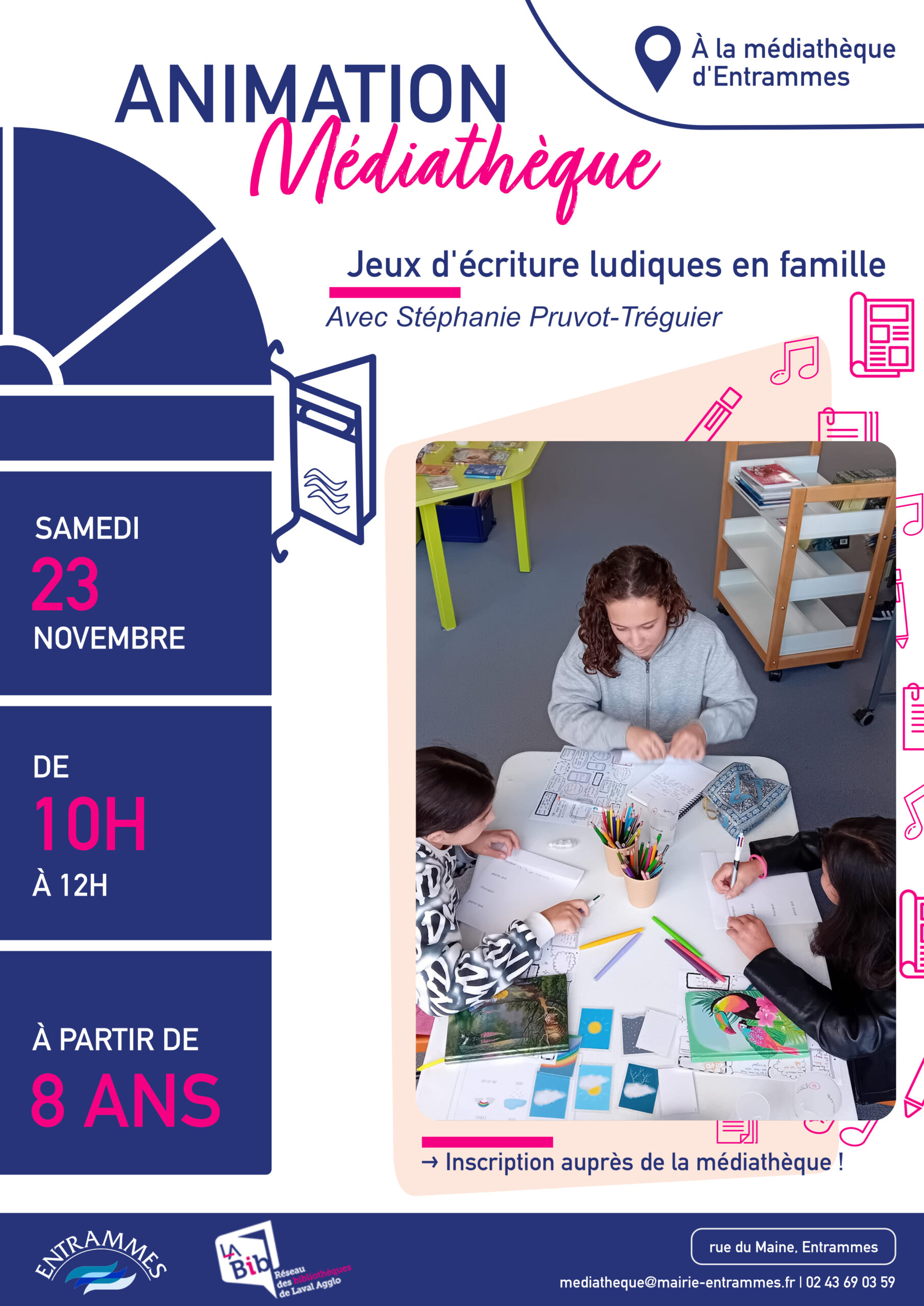 affiche spectacle Médiathèque